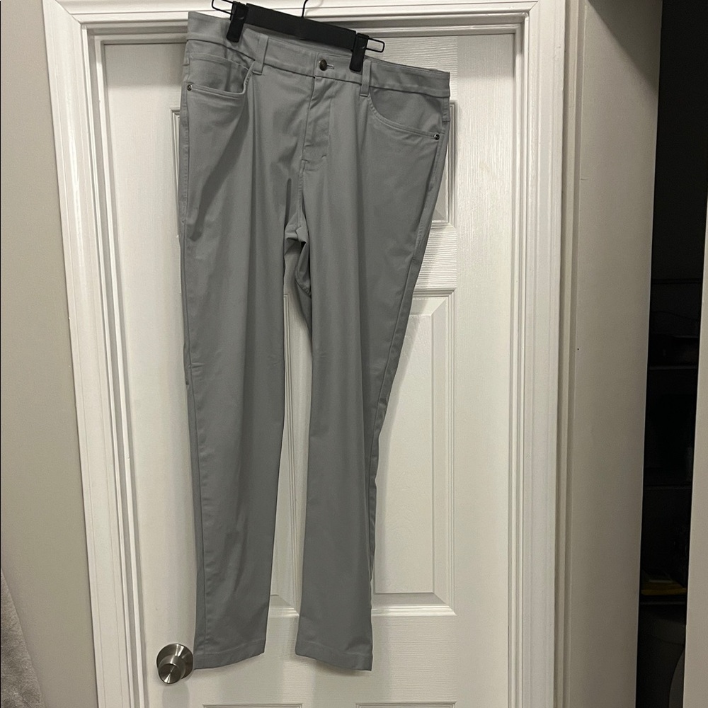 Lululemon Grey ABC Pant Slim 34x34